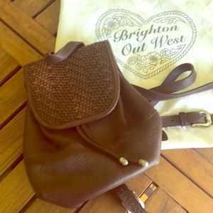 Brighton Out West Vintage Backpack Leather bag
